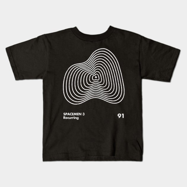 Spacemen 3 / 90s Minimal Graphic Design Tribute Kids T-Shirt by saudade